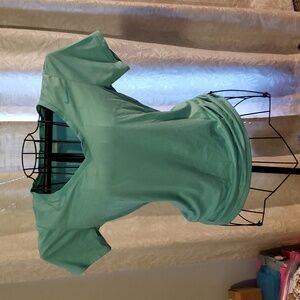 Nike Women's Dri-Fit Teal V-Neck Top